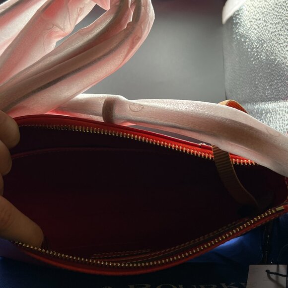 Dooney and Bourke Red Pebble Grain Lexington Crossbody NWT - Picture 5 of 9